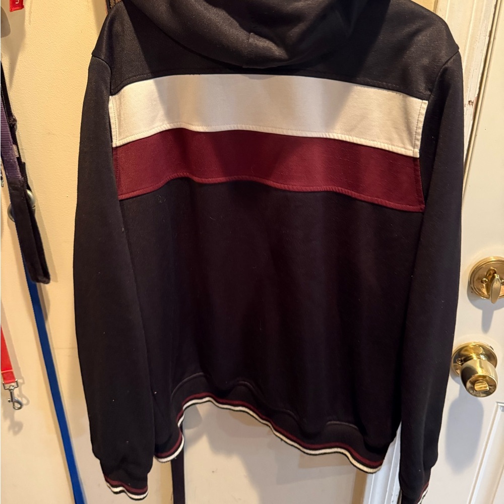 Men's Black and Red Hoodie